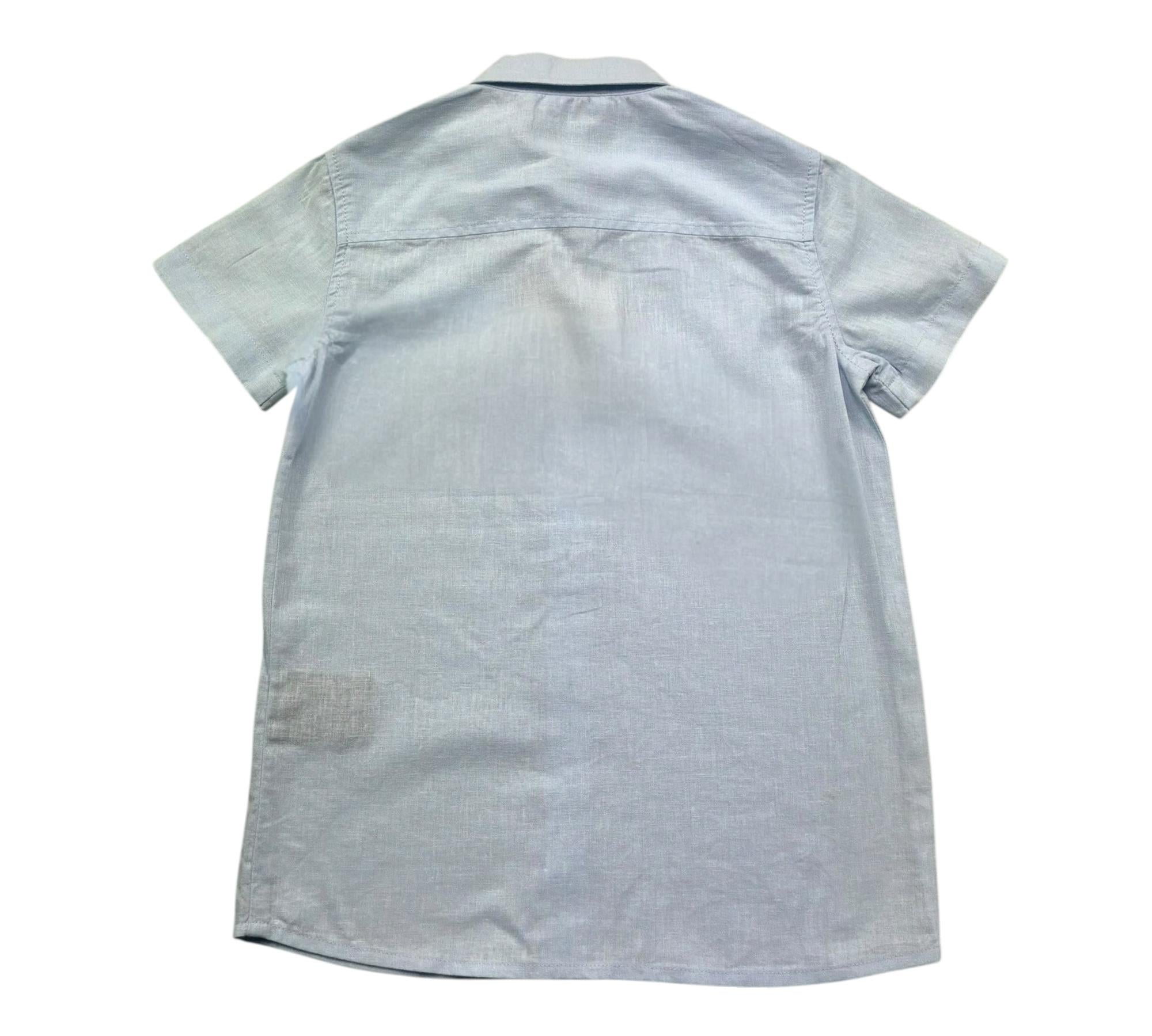 Trussardi Completo 2 Pezzi Camicia-Bermuda Tinta Unita per Bambino TBP26019CL AZZURRO TRUSSARDI 