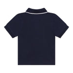 Timberland Polo Mezza Manica Tinta Unita con Logo per Neonato T05K52 BLU TIMBERLAND 