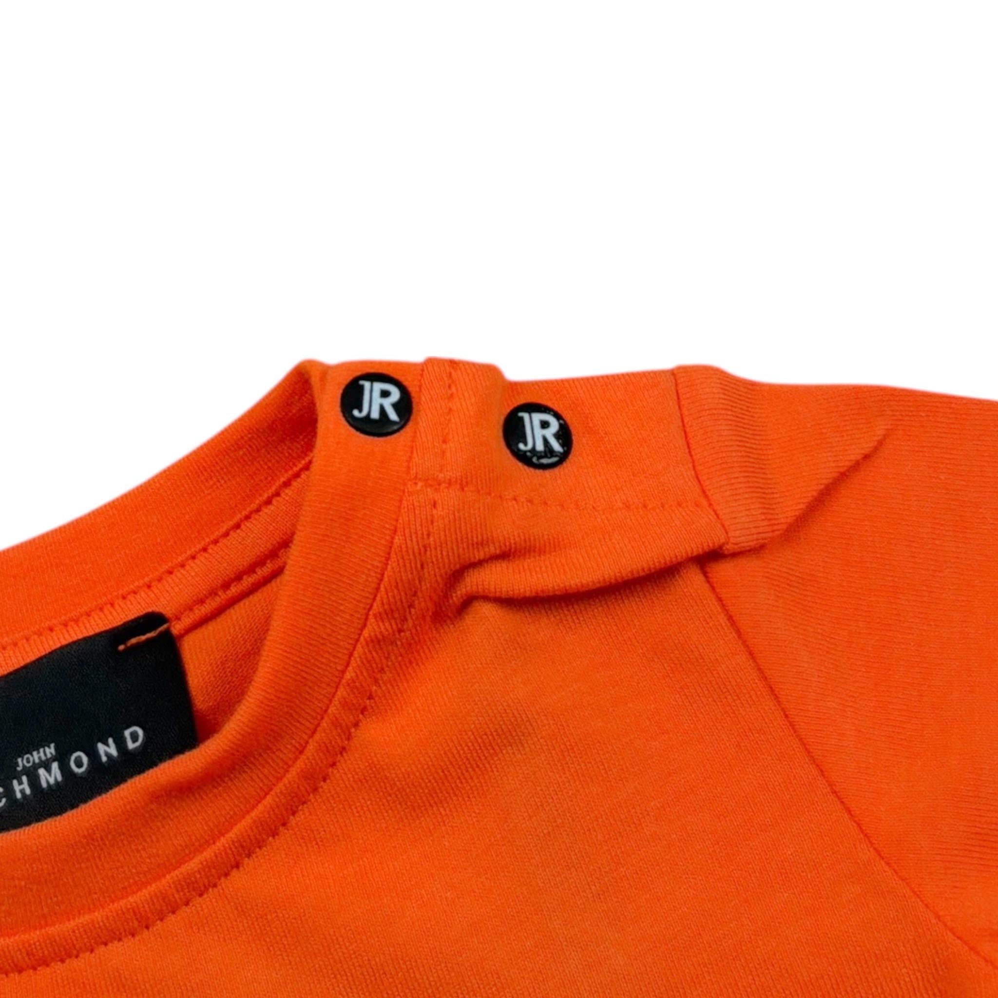 t-shirt tinta unita con logo RIP26110TS ARANCIONE JOHN RICHMOND 