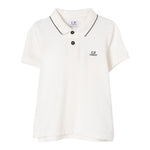 C.P. Company Polo Mezza Manica Tinta Unita per Neonato CNM000N PANNA C.P. COMPANY 