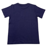 Cesare Paciotti T-Shirt Tinta Unita con Logo Blu per Bambino