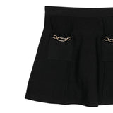 Twinset Gonna Tinta Unita con Elastico In Vita per Bambina 251GJ3QW3X NERO TWINSET 