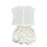 Granlei Completo 2 Pezzi Camicia-Coulotte per Neonato FKRKKR BIANCO GRANLEI 