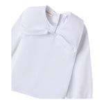 SARABANDA camicia tinta unita con fiocco Bianco per Bambina A222 BIANCO SARABANDA 