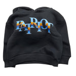 PATRIOT felpa tinta unita con cappuccio e stampa Nero per Bambino FE0036 NERO PATRIOT 