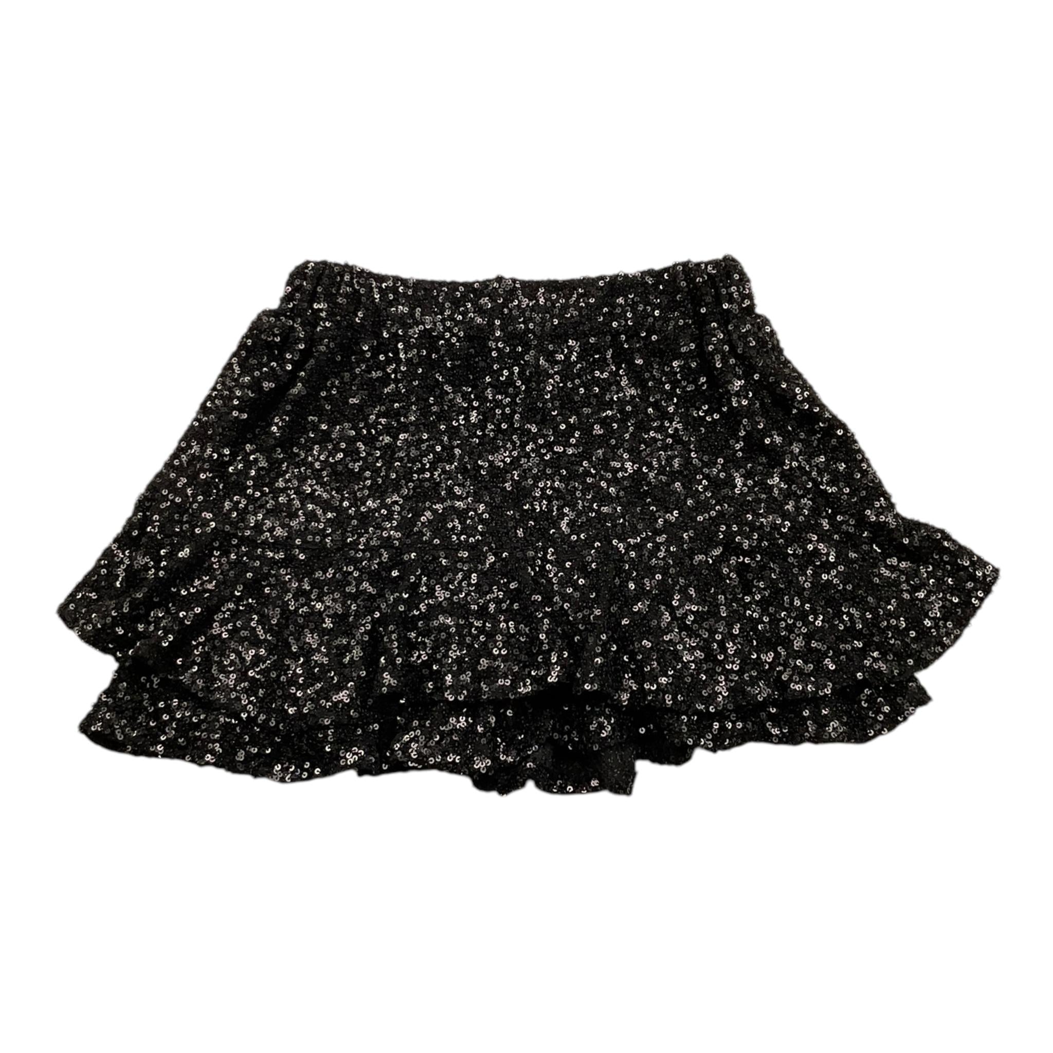SAINT BARTH gonna tinta unita con paillettes Nero per Bambina EIVISSA NERO SAINT BARTH 