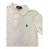 RALPH LAUREN polo manica lunga tinta unita con logo Bianco per Bambino 321703634013 BIANCO RALPH LAUREN 