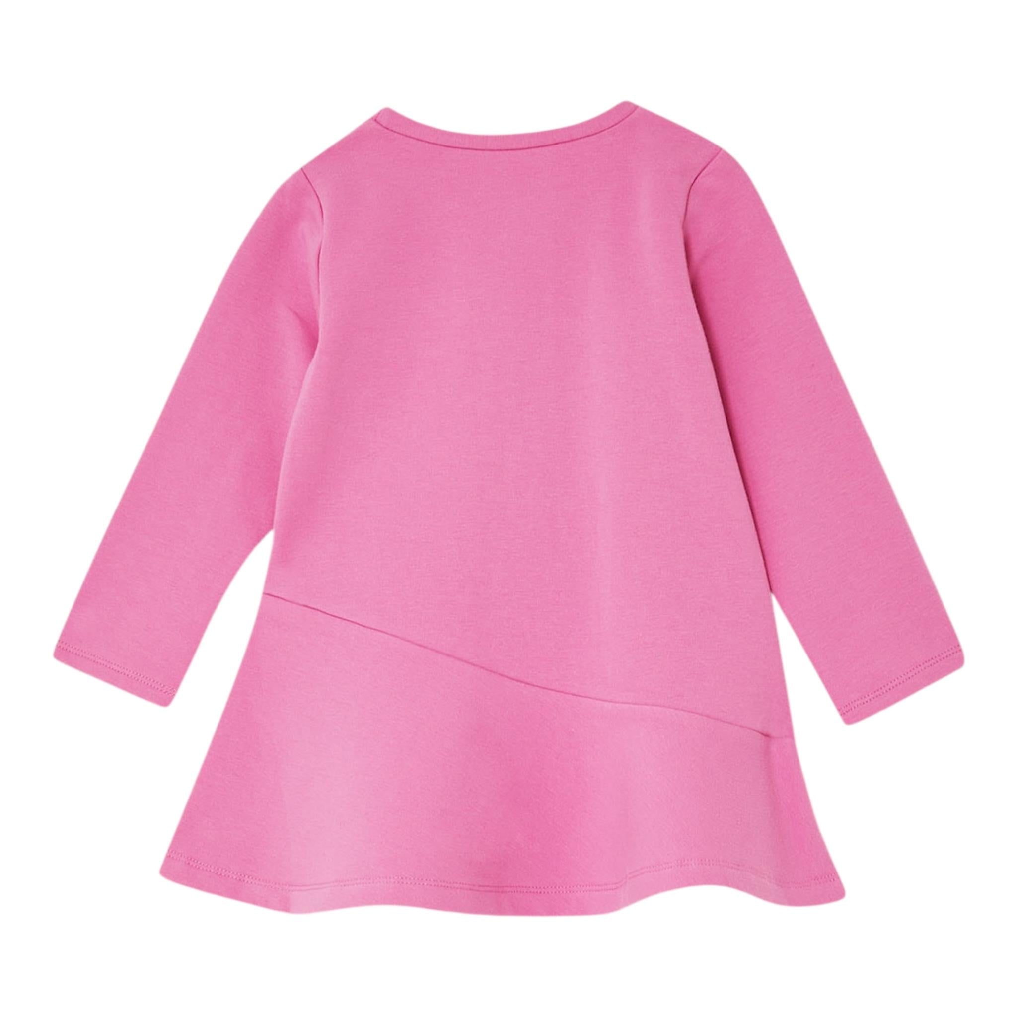 LIU JO abito modello felpa tinta unita con stampa Rosa per Neonata KF4023N ROSA LIU JO 