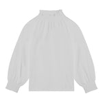 DOU DOU shirt tinta unita con collo elasticizzato Bianco per Bambina DT8A10XX BIANCO DOU DOU 