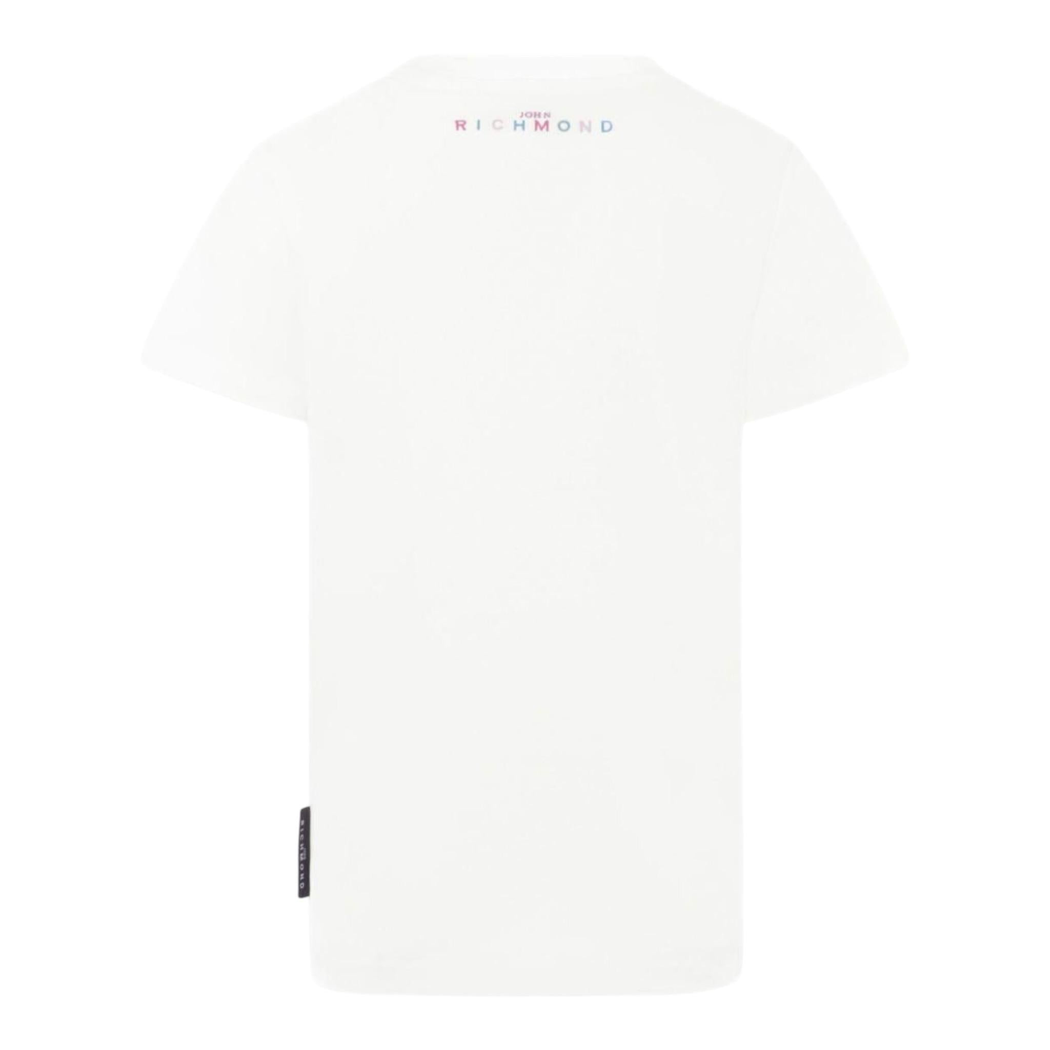 John Richmond T-Shirt Tinta Unita con Stampa per Bambina RGP25205TS BIANCO JOHN RICHMOND 