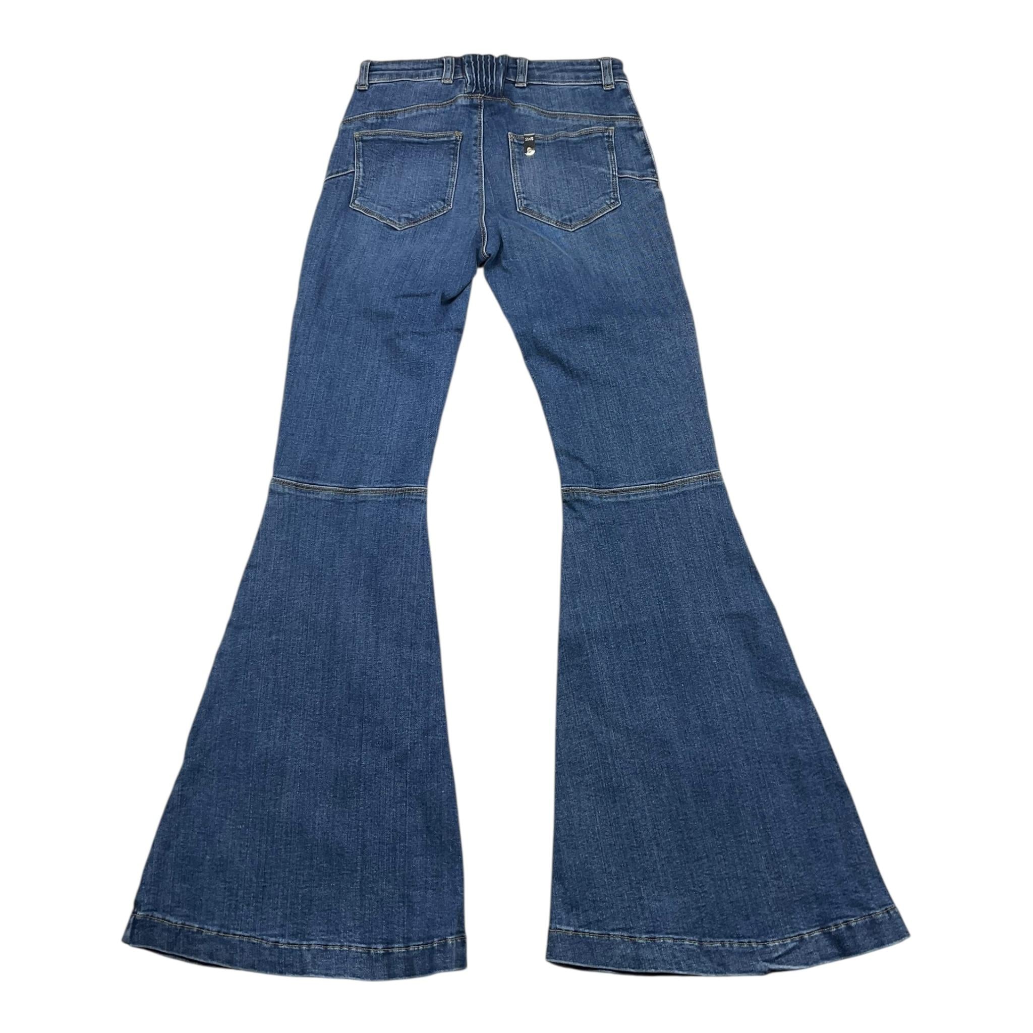 LIU JO jeans tinta unita modello zampa Blu per Bambina GF4123 BLU LIU JO 