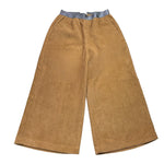 CAFFE' D'ORZO pantalone tinta unita con elastico in vita modello a palazzo Cammello per Bambina ZV6A20 CAMMELLO CAFFE' D'ORZO 