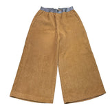 CAFFE' D'ORZO pantalone tinta unita con elastico in vita modello a palazzo Cammello per Bambina ZV6A20 CAMMELLO CAFFE' D'ORZO 
