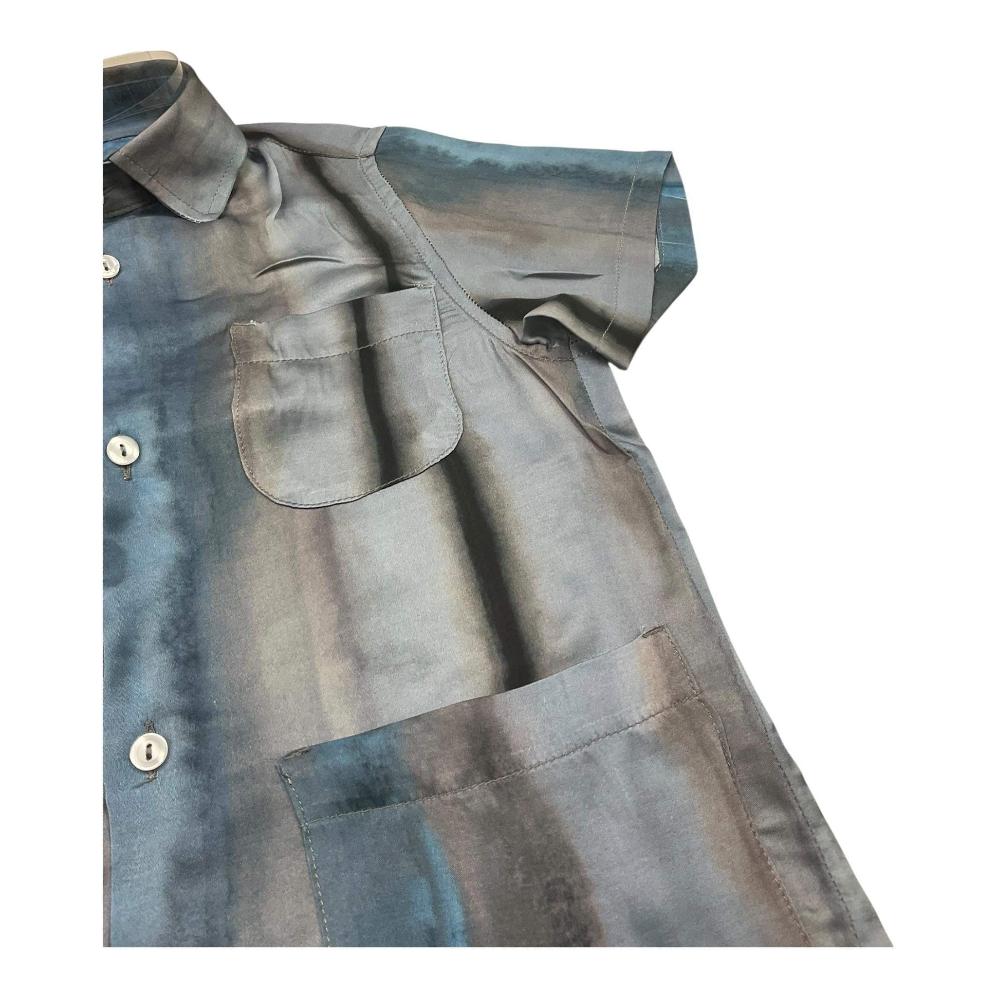 Mood_One Camicia Mezza Manica Tinta Unita con Fantasia per Bambino 3018BABY BLU MOOD_ONE 