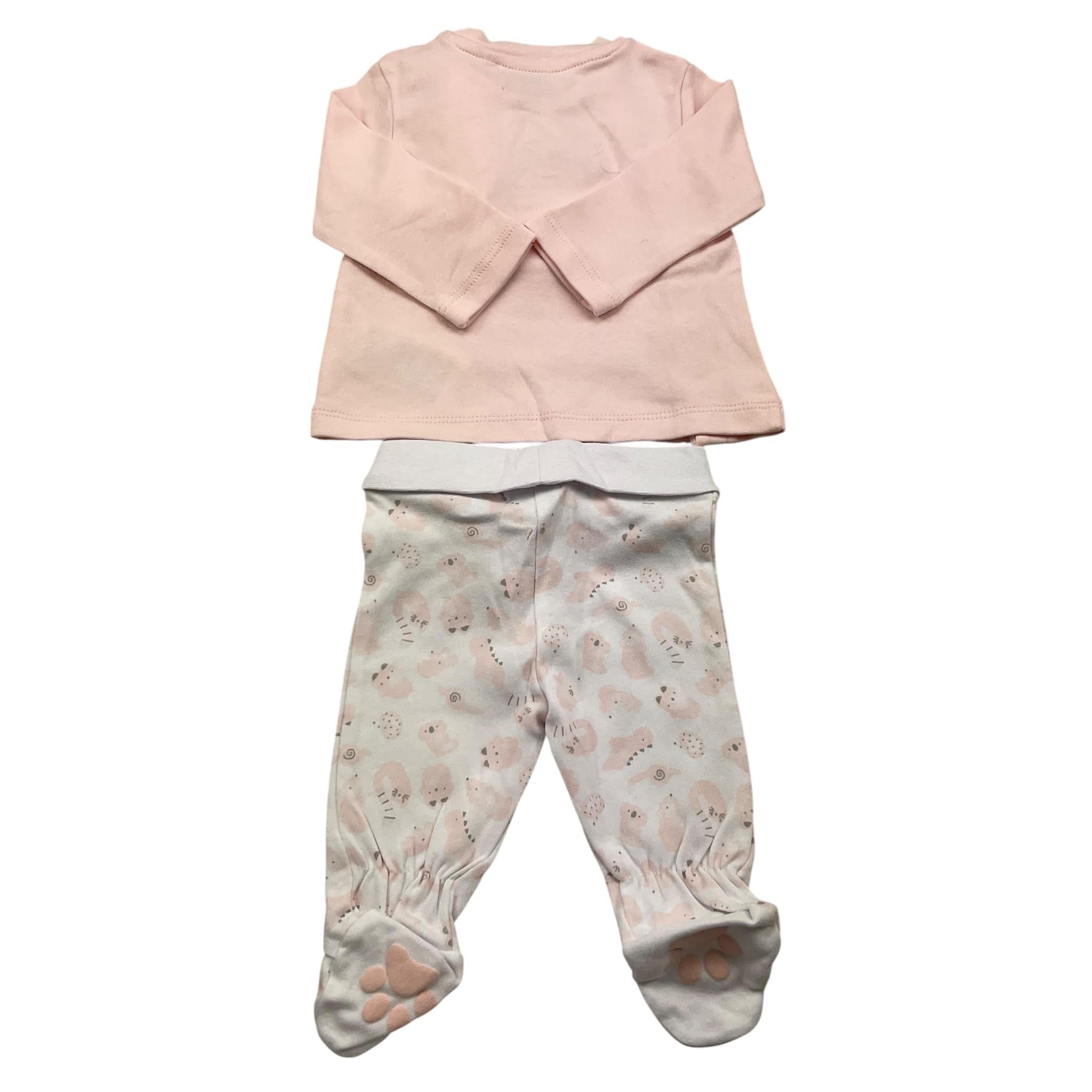 LOSAN completo 2 pezzi shirt-ghettina tinta unita Rosa per Neonato 31V8011AL ROSA LOSAN 