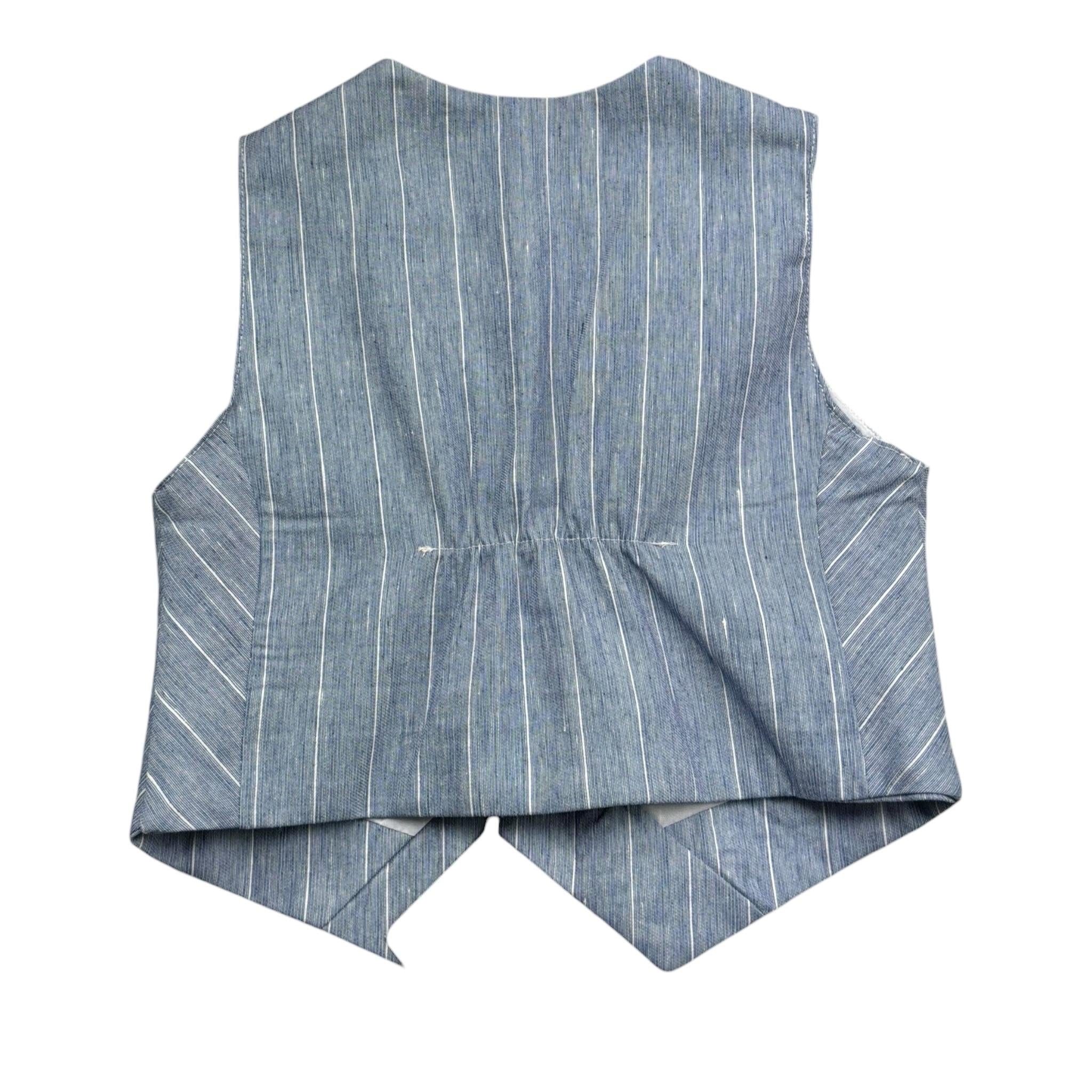 Manuel & Frank Gilet Tinta Unita con Fantasia per Neonato MF5193BN AZZURRO MANUEL & FRANK 