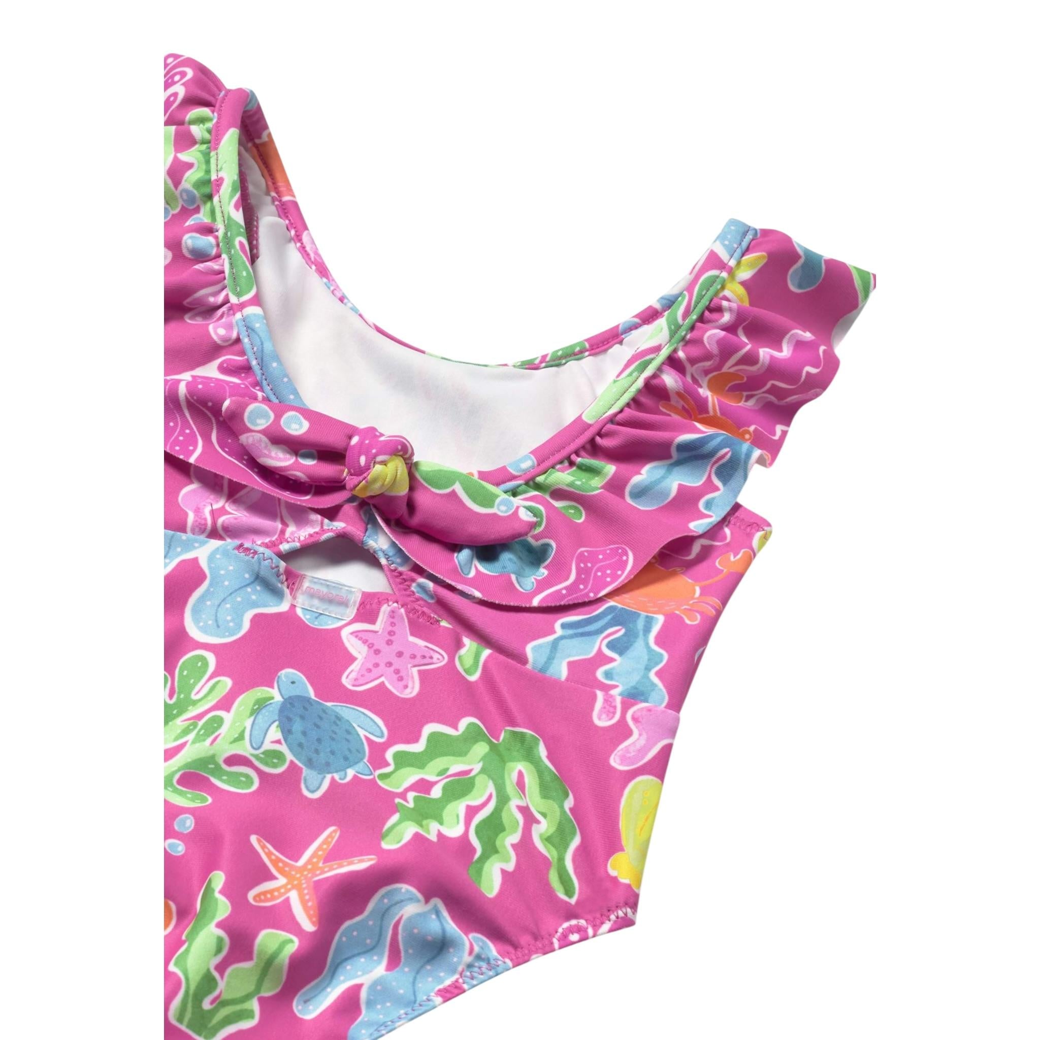 Mayoral Costume Intero tinta unita con Stampa Fuxia per Bambino 1742JXX FUXIA MAYORAL 