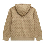 Guess Felpa Chiusa con Cappuccio Tinta Unita con Stampa In Contrasto per Bambino L5RQ24FL04 BEIGE GUESS 