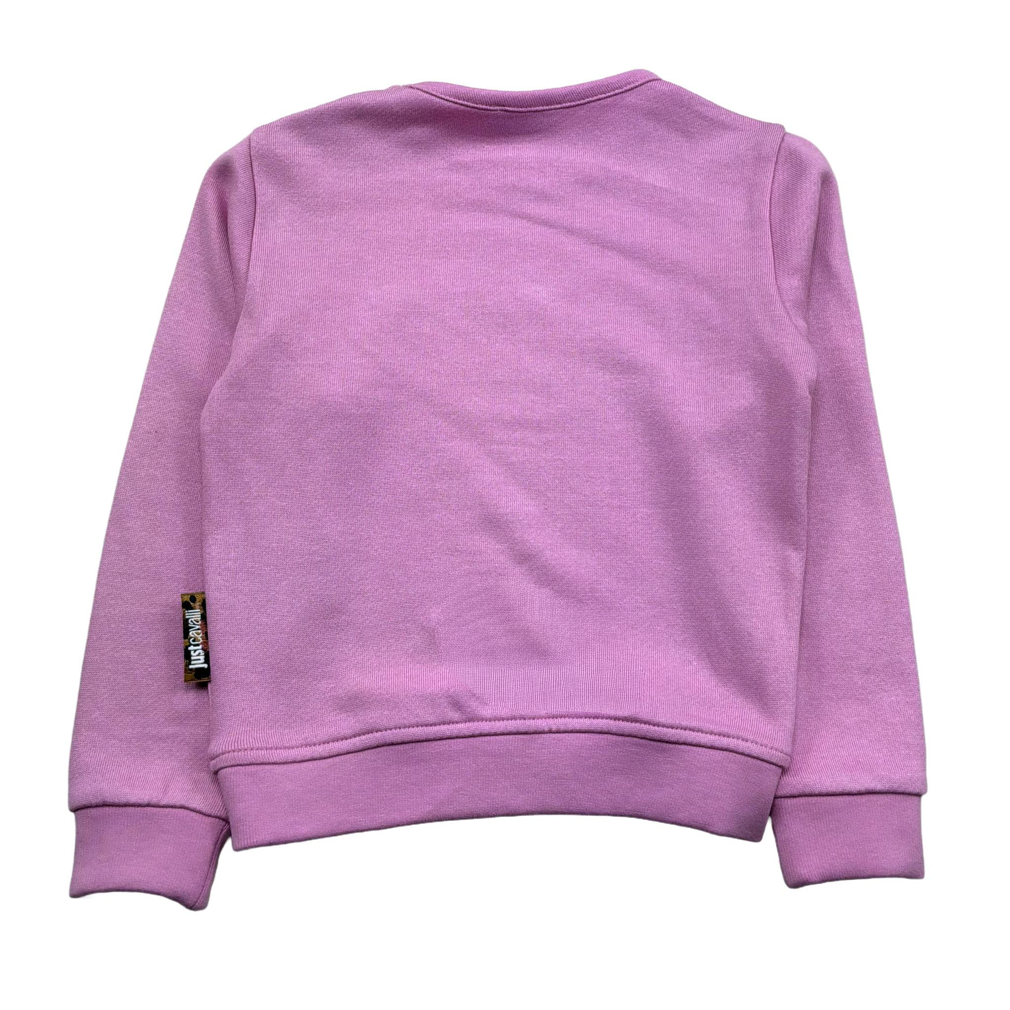 Just Cavalli Felpa Chiusa Girocollo Tinta Unita con Stampa per Neonata JIP26016FE ROSA JUST CAVALLI 