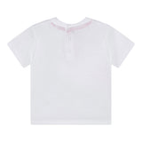 Guess T-Shirt Girocollo Tinta Unita con Stampe per Neonato N5RI11K8HM4 BIANCO GUESS 