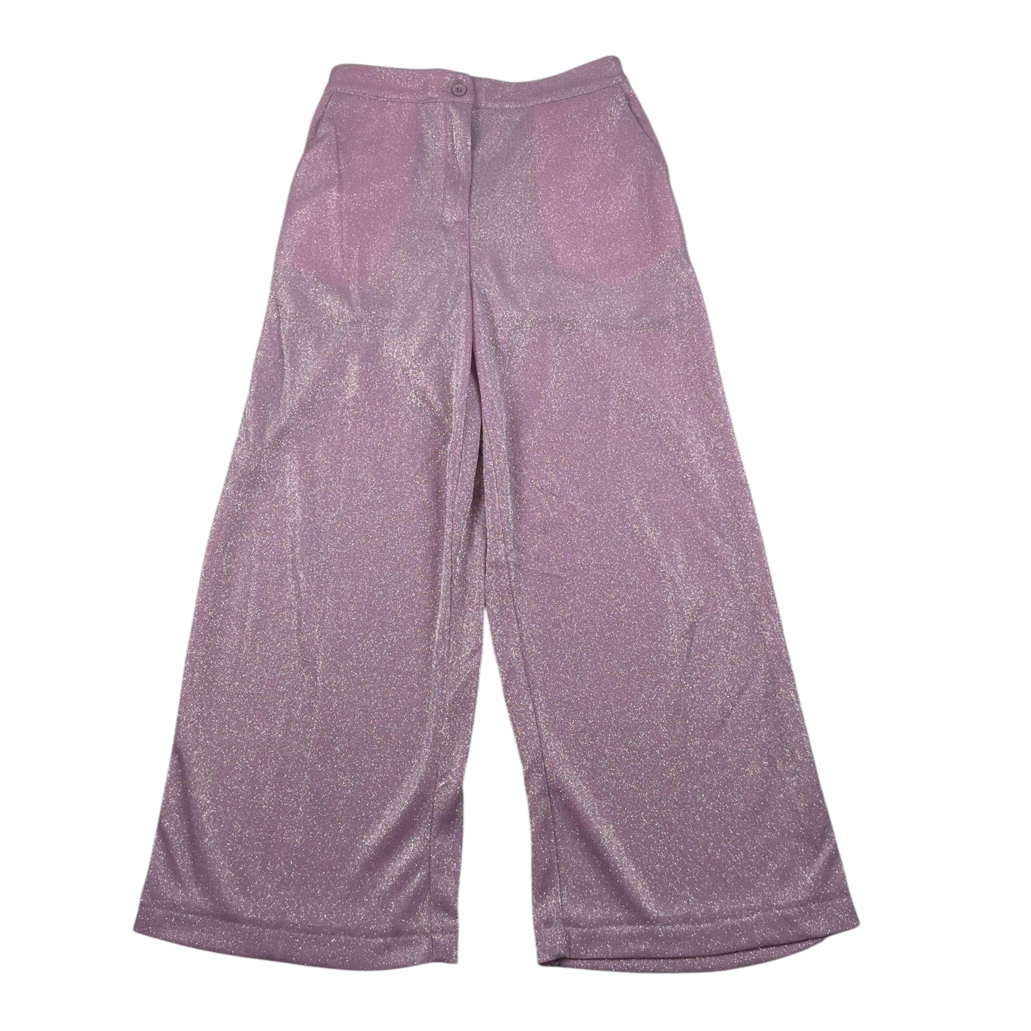 Nunzia Corinna Pantalone tinta unita Modello A Palazzo Rosa per Bambina NJ6016006 ROSA NUNZIA CORINNA 