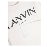 LANVIN shirt girocollo tinta unita cn logo Bianco per Bambino N25145 BIANCO LANVIN 