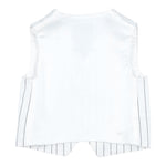 Fay Gilet Tinta Unita Fantasia Righe per Neonato 5Q2342 BIANCO FAY 