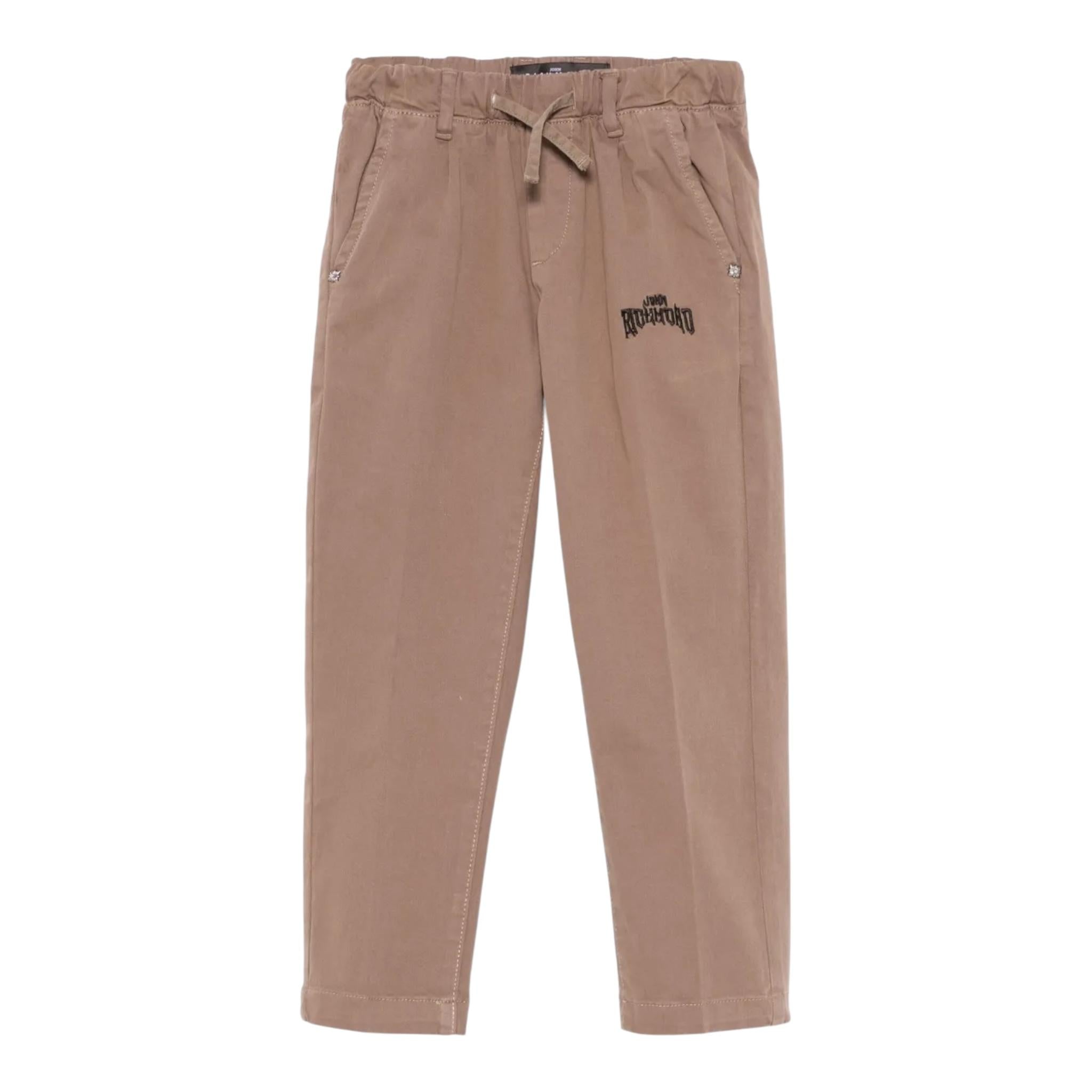 JOHN RICHMOND pantalone tinta unita con elastico in vita Beige per Bambino RBA24076PAX BEIGE JOHN RICHMOND 
