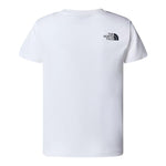 The North Face T-Shirt Girocollo Tinta Unita con Stampa per Bambino NF0A855CFN41 BIANCO THE NORTH FACE 
