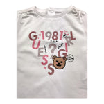 GUESS shirt girocollo tinta unita ocn logo Bianco per Neonata K4YI27K6YW4 BIANCO GUESS 