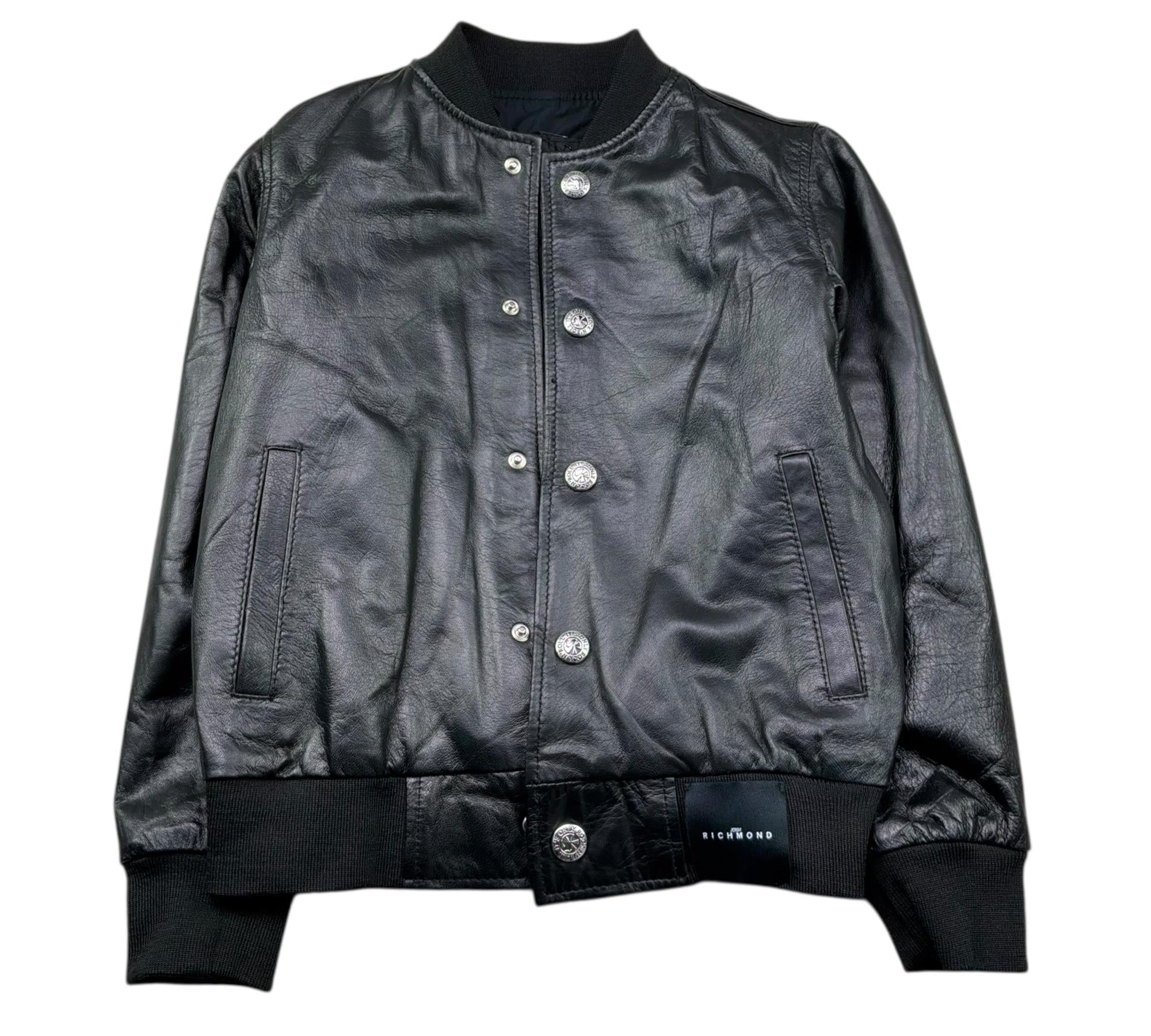 John Richmond Chiodo In Pelle Tinta Unita per Bambino RBP26240GB NERO JOHN RICHMOND 