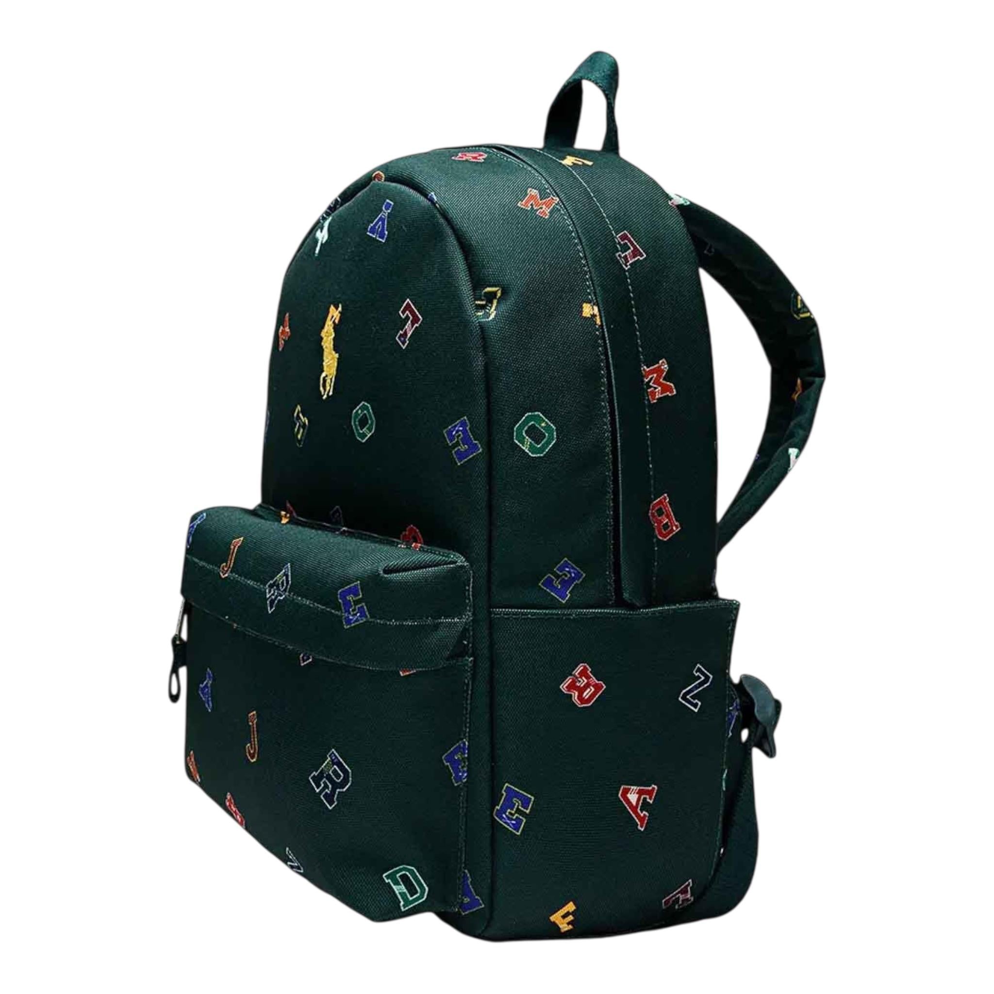 zaino tinta unita con fantasia EJEJE VERDE RALPH LAUREN 