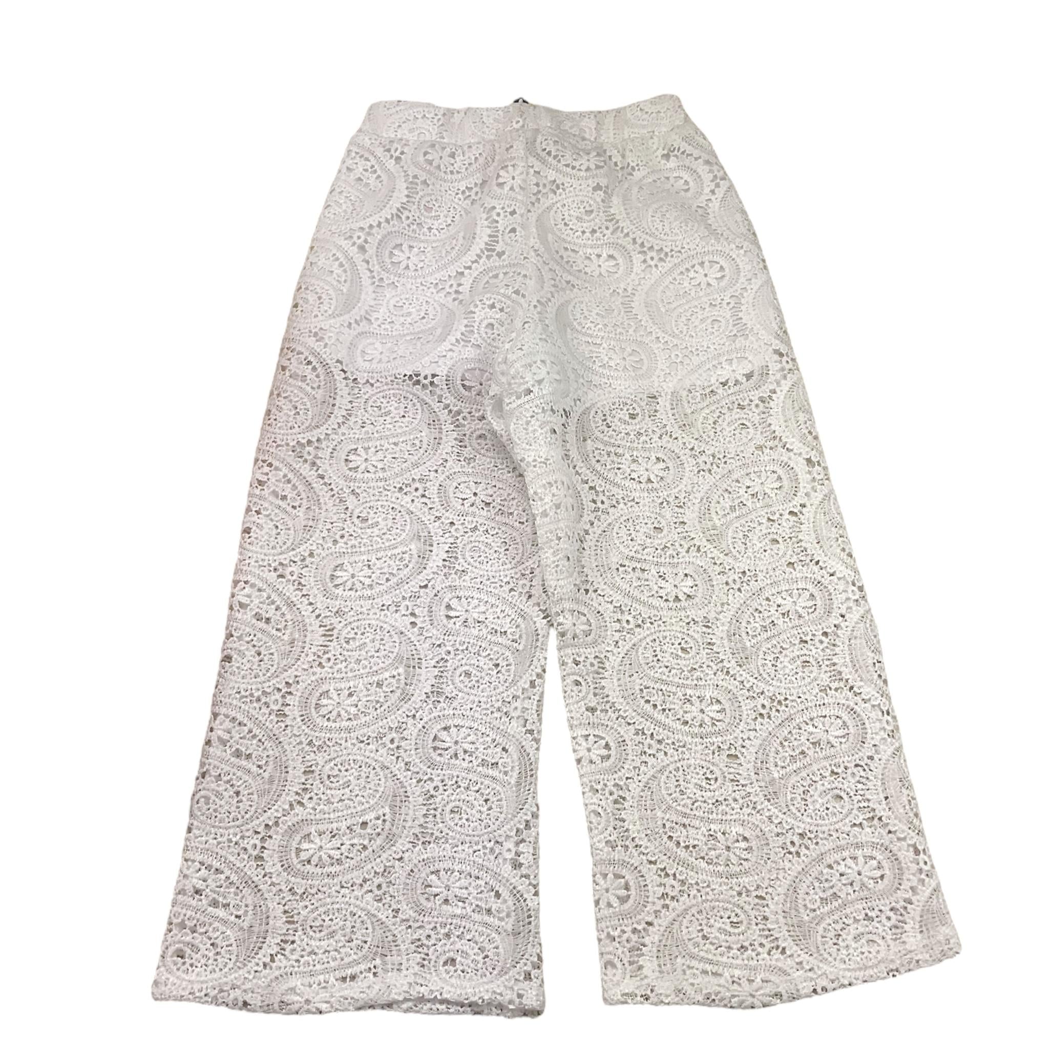 Twinset Pantalone Tinta Unita Traforato per Bambina 251GJ2QR4 BIANCO TWINSET 