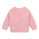 GUESS maglia gircollo tinta unita con ricami Rosa per Bambina K4BR01Z3IC0X ROSA GUESS 