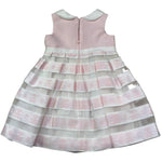 Le Bebe Abito Giromanica Tinta Unitacon Ricami Logo per Neonata LBG0758N ROSA LE BEBE 