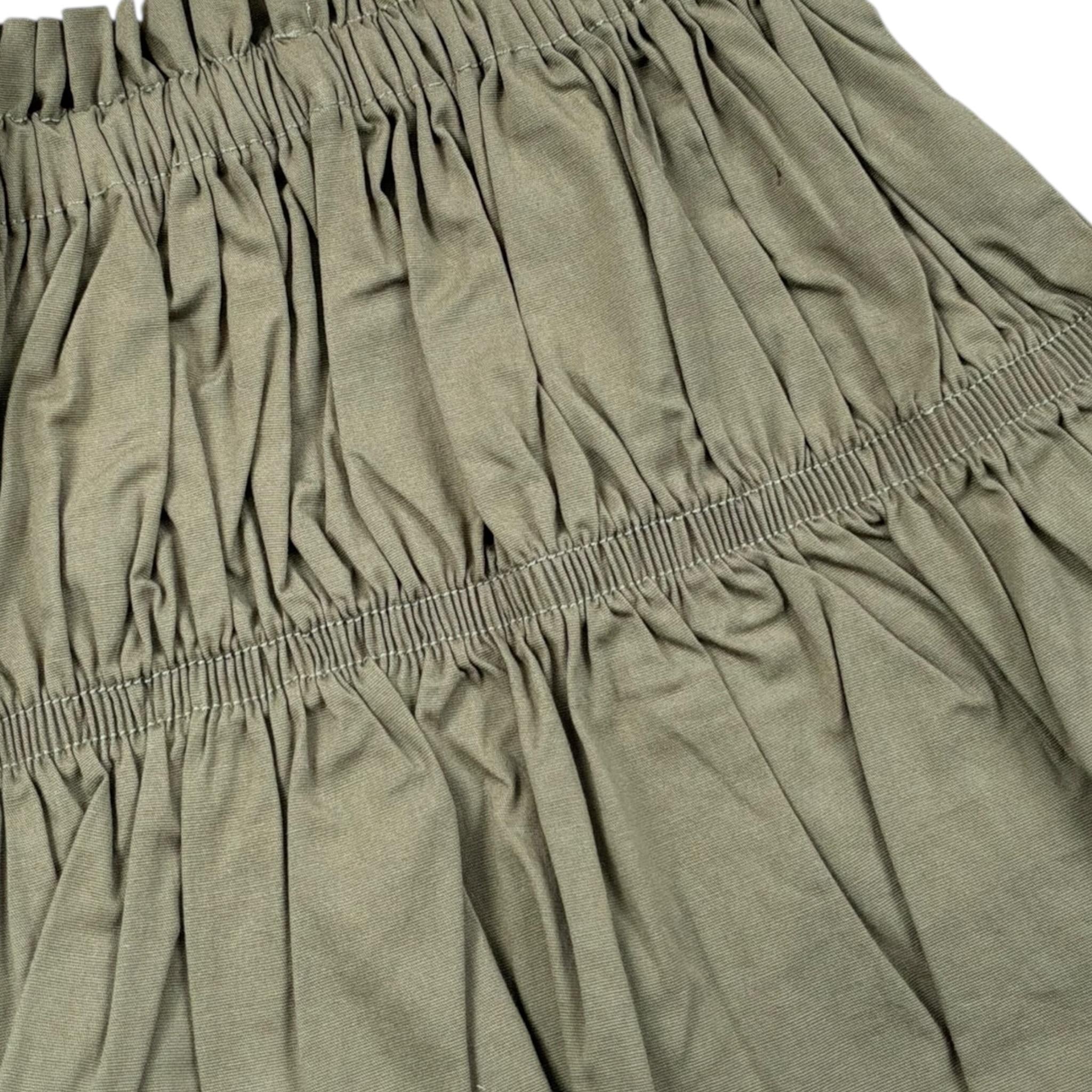 Gaia Top Tinta Unita con Bretelle per Bambina G3147 VERDE GAIA 