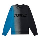 Dsquared2 Einfarbiges Rundhals-Sweatshirt mit mehrfarbigem Aufdruck für Jungen