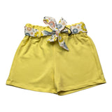 Janice Short Tinta Unita Con Cinturino In Contrasto Giallo Per Neonata