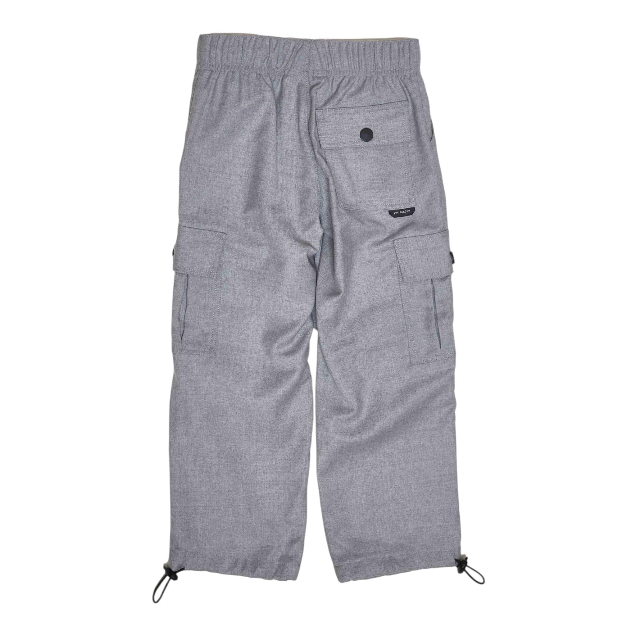 YES LONDON pantalone tinta unita con elastico in vita Grigio per Bambino JR3053 GRIGIO YES LONDON 