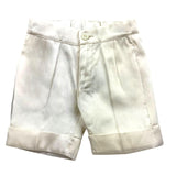 La Stupenderia Bermuda Tinta Unita Con Elastico In Vita Beige Per Neonato