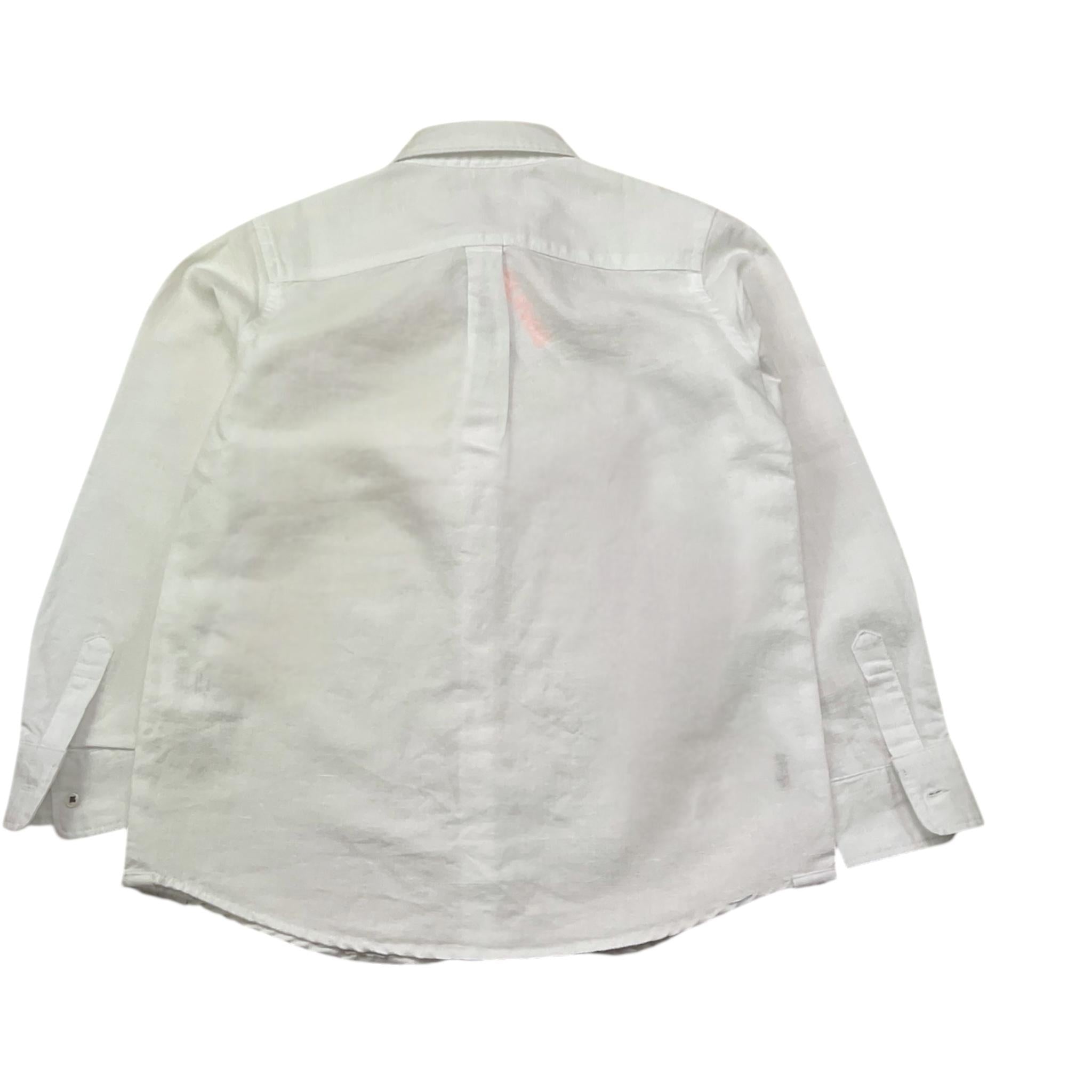 Sun68 Camicia Tinta Unita con Logo per Bambino CPS35305 BIANCO SUN68 