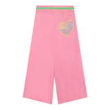 Billieblush Pantalone A Palazzo Tinta Unita Con Girovita Regolabile Rosa Fluo Per Bambina