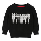 JOHN RICHMOND maglia tinta unita girocollo con stampa Nero per Neonato RIA24071MA NERO JOHN RICHMOND 