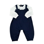 Il Gufo Tutina Bicolore con Fiocchi per Neonata P18TL089M0014 BIANCO/BLU IL GUFO 