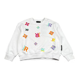 John Richmond Felpa Girocollo Tinta Unita con Stampa per Bambina RGP26161FE BIANCO JOHN RICHMOND 