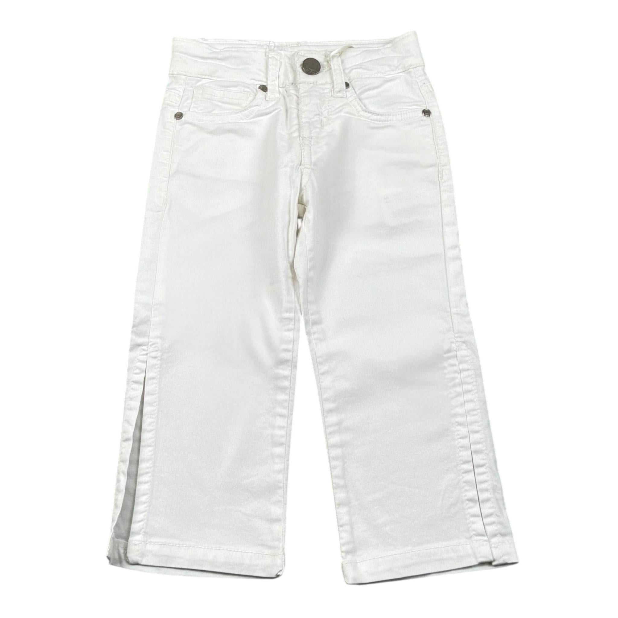 Fun & Fun Pantalone Tinta Unita con Girovita Regolabile per Neonata FNBPT14424N BIANCO FUN & FUN 