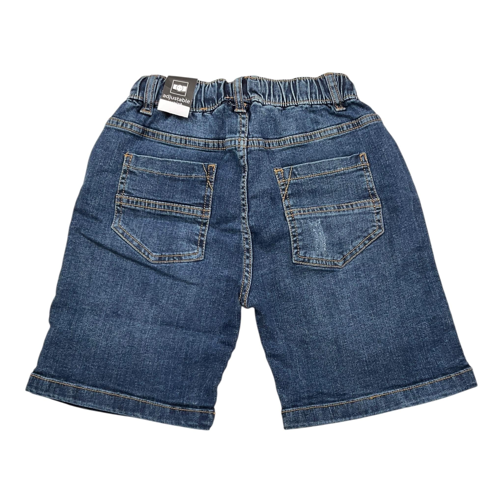 Sarabanda Bermuda Tinta Unita con Elastico In Vita per Bambino 0B764 BLU SARABANDA 