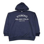 ICEBERG felpa chiusa con cappuccio tinta unita Blu per Bambino MFICE5335J BLU ICEBERG 