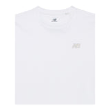 New Balance T-Shirt Girocollo Tinta Unita con Logo per Bambino LAKB0001 BIANCO NEW BALANCE 