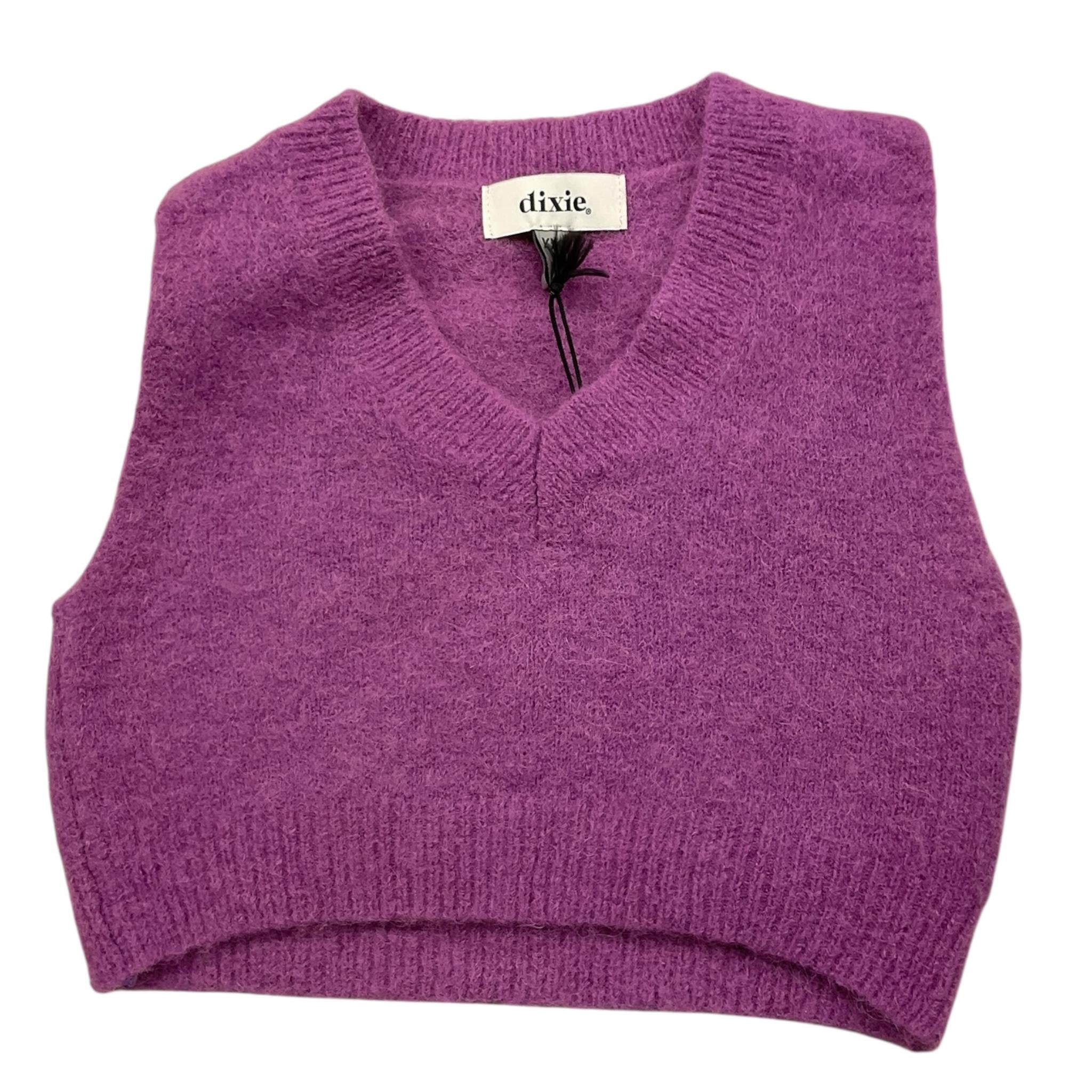 DIXIE gilet in maglia tinta unita Viola per Bambina NB15230G67 VIOLA DIXIE 